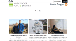 Desktop Screenshot of ambassadorblindsgj.com